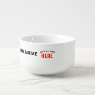 STYLISH MODERN CUSTOMIZABLE WHITE VERIFIED BRANDED SOUP MUG