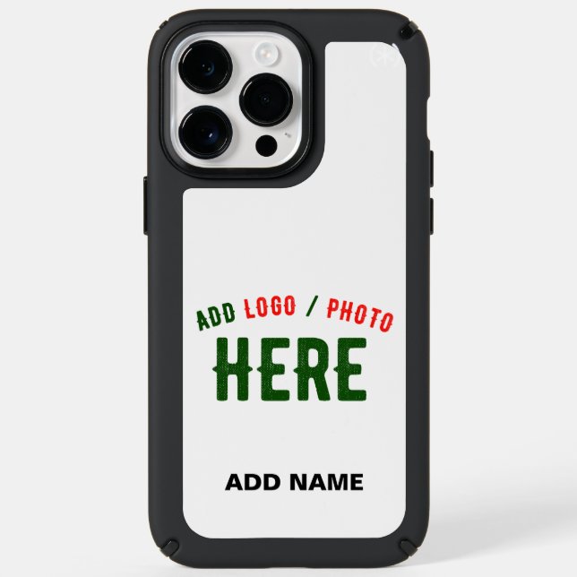 STYLISH MODERN CUSTOMIZABLE WHITE VERIFIED BRANDED SPECK iPhone CASE (Front)