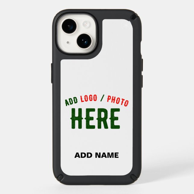 STYLISH MODERN CUSTOMIZABLE WHITE VERIFIED BRANDED SPECK iPhone CASE (Front)