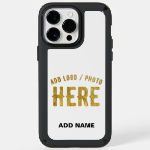 STYLISH MODERN CUSTOMIZABLE WHITE VERIFIED BRANDED SPECK iPhone 14 PRO MAX CASE