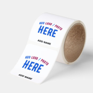 STYLISH MODERN CUSTOMIZABLE WHITE VERIFIED BRANDED SQUARE STICKER
