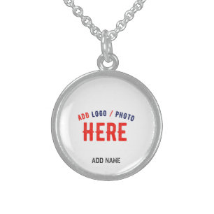 STYLISH MODERN CUSTOMIZABLE WHITE VERIFIED BRANDED STERLING SILVER NECKLACE