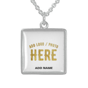 STYLISH MODERN CUSTOMIZABLE WHITE VERIFIED BRANDED STERLING SILVER NECKLACE