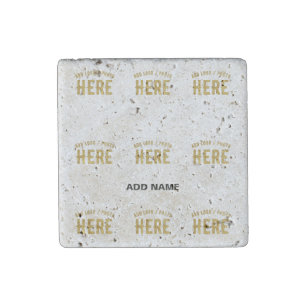 STYLISH MODERN CUSTOMIZABLE WHITE VERIFIED BRANDED STONE MAGNET