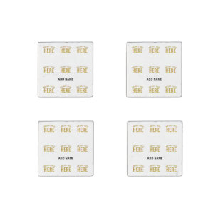 STYLISH MODERN CUSTOMIZABLE WHITE VERIFIED BRANDED STONE MAGNET