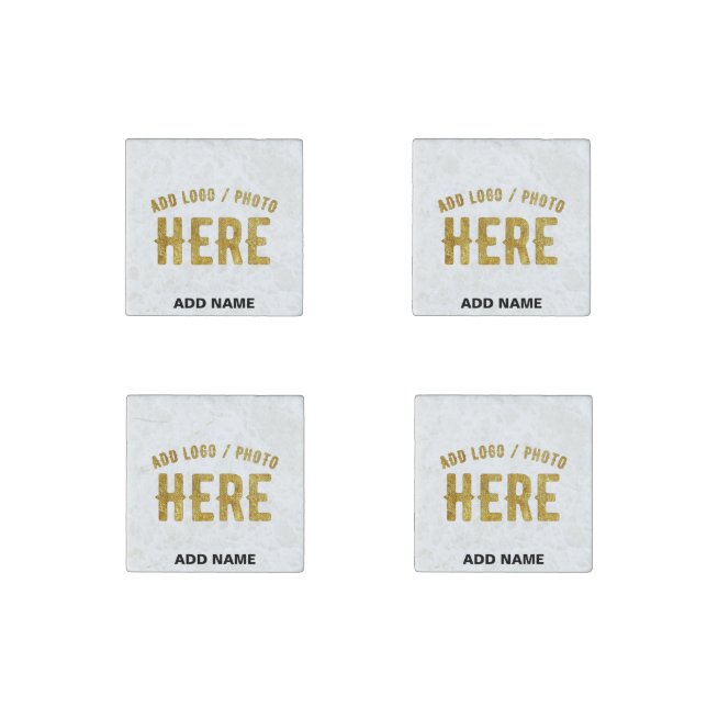 STYLISH MODERN CUSTOMIZABLE WHITE VERIFIED BRANDED STONE MAGNET (Front)