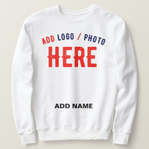 STYLISH MODERN CUSTOMIZABLE WHITE VERIFIED BRANDED SWEATSHIRT