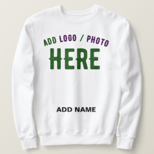 STYLISH MODERN CUSTOMIZABLE WHITE VERIFIED BRANDED SWEATSHIRT