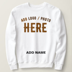 STYLISH MODERN CUSTOMIZABLE WHITE VERIFIED BRANDED SWEATSHIRT