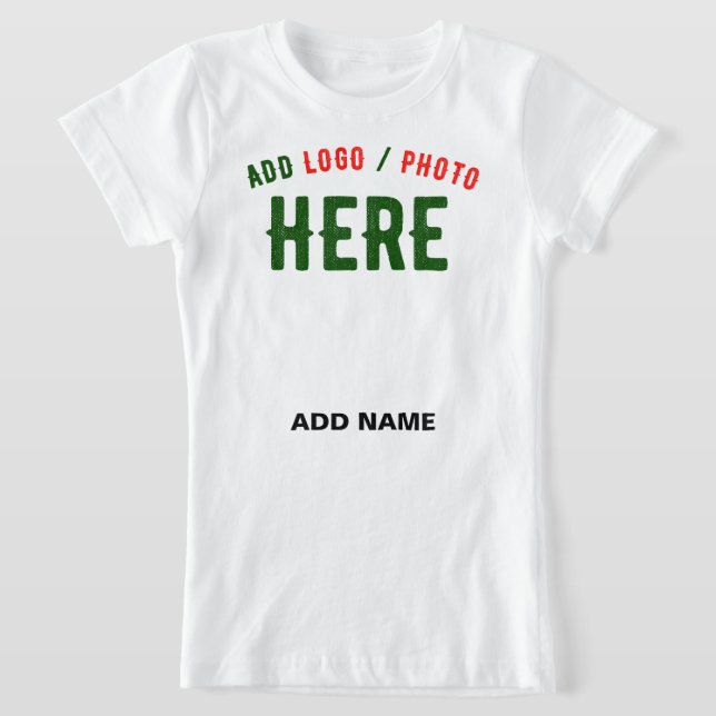 STYLISH MODERN CUSTOMIZABLE WHITE VERIFIED BRANDED T-Shirt (Laydown)