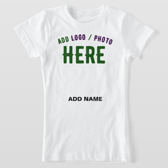 STYLISH MODERN CUSTOMIZABLE WHITE VERIFIED BRANDED T-Shirt (Laydown)