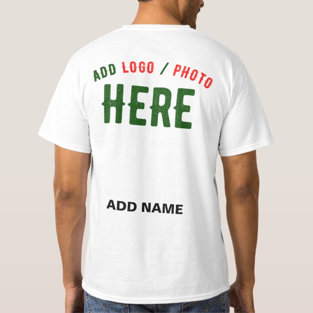STYLISH MODERN CUSTOMIZABLE WHITE VERIFIED BRANDED T-Shirt (Back)