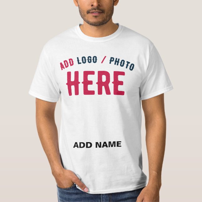 STYLISH MODERN CUSTOMIZABLE WHITE VERIFIED BRANDED T-Shirt (Front)