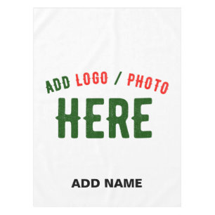 STYLISH MODERN CUSTOMIZABLE WHITE VERIFIED BRANDED TABLECLOTH