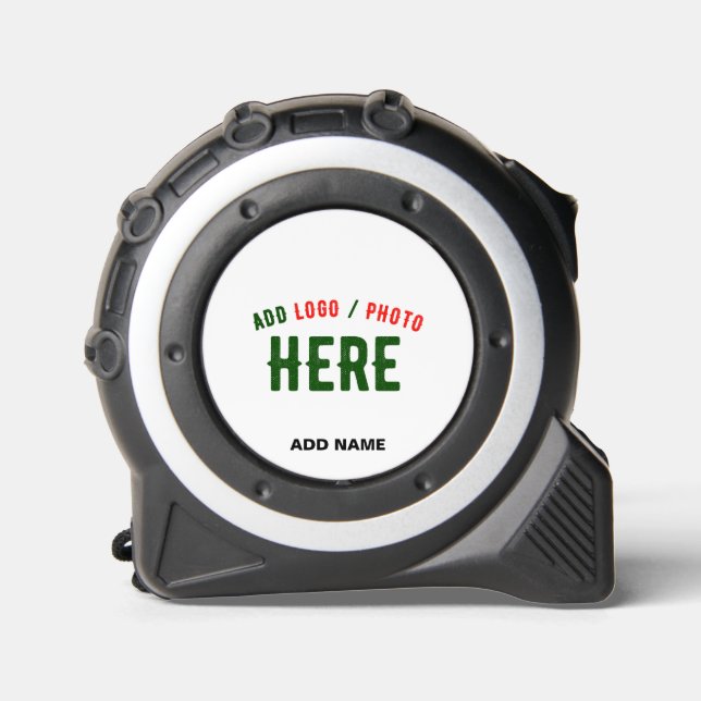 STYLISH MODERN CUSTOMIZABLE WHITE VERIFIED BRANDED TAPE MEASURE (Front)