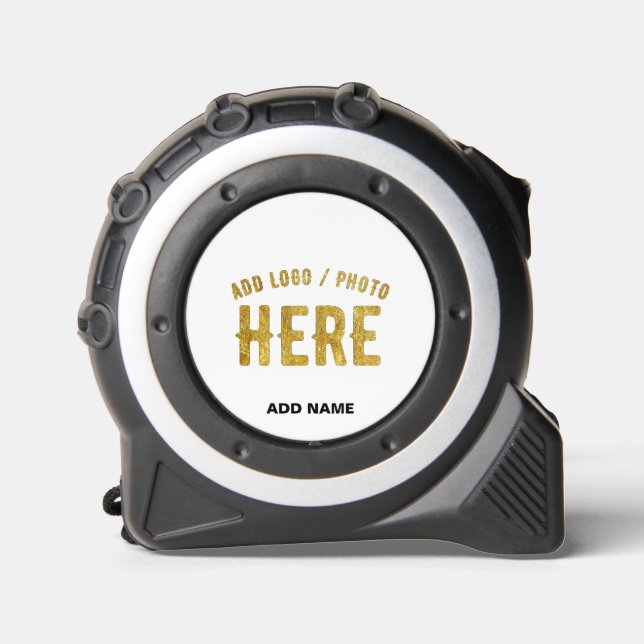 STYLISH MODERN CUSTOMIZABLE WHITE VERIFIED BRANDED TAPE MEASURE (Front)
