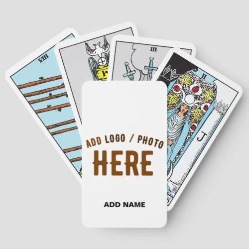 STYLISH MODERN CUSTOMIZABLE WHITE VERIFIED BRANDED TAROT CARDS