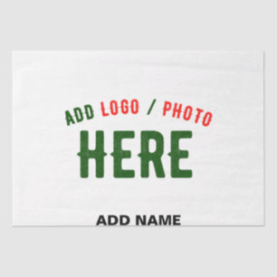 STYLISH MODERN CUSTOMIZABLE WHITE VERIFIED BRANDED TISSUE PAPER