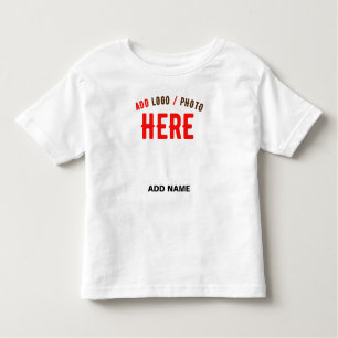 STYLISH MODERN CUSTOMIZABLE WHITE VERIFIED BRANDED TODDLER T-SHIRT