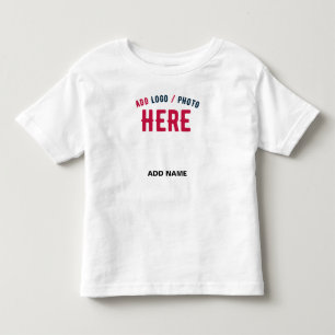 STYLISH MODERN CUSTOMIZABLE WHITE VERIFIED BRANDED TODDLER T-SHIRT