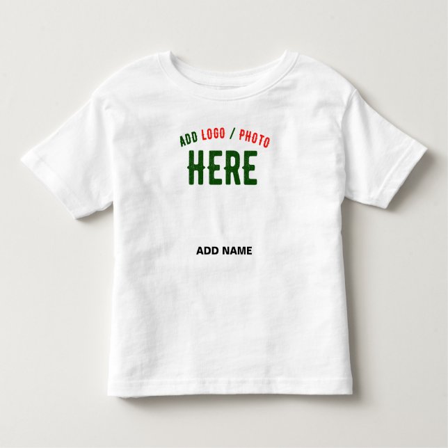 STYLISH MODERN CUSTOMIZABLE WHITE VERIFIED BRANDED TODDLER T-SHIRT (Front)