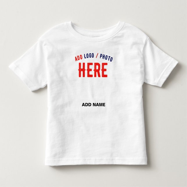 STYLISH MODERN CUSTOMIZABLE WHITE VERIFIED BRANDED TODDLER T-SHIRT (Front)