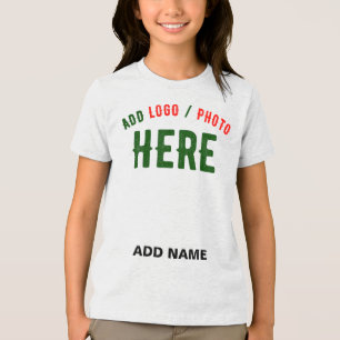 STYLISH MODERN CUSTOMIZABLE WHITE VERIFIED BRANDED Tri-Blend SHIRT