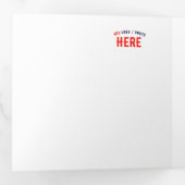 STYLISH MODERN CUSTOMIZABLE WHITE VERIFIED BRANDED Tri-Fold CARD (Inside First)
