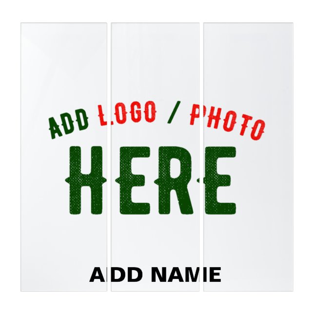 STYLISH MODERN CUSTOMIZABLE WHITE VERIFIED BRANDED TRIPTYCH (Front)