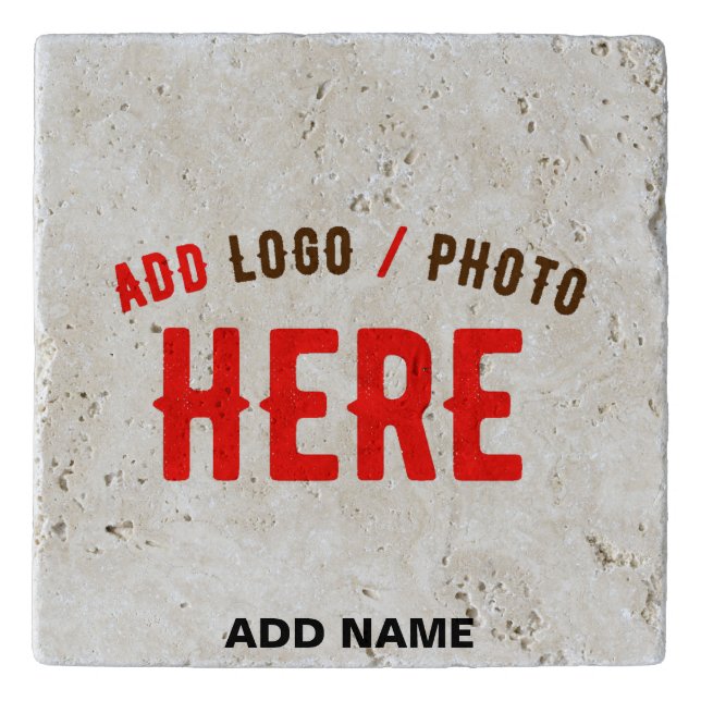 STYLISH MODERN CUSTOMIZABLE WHITE VERIFIED BRANDED TRIVET (Front)