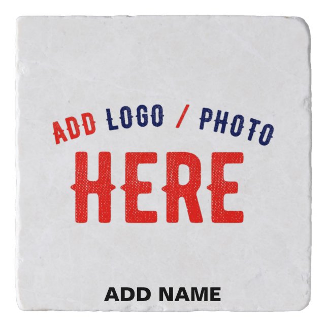 STYLISH MODERN CUSTOMIZABLE WHITE VERIFIED BRANDED TRIVET (Front)