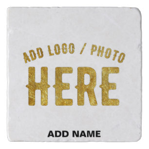 STYLISH MODERN CUSTOMIZABLE WHITE VERIFIED BRANDED TRIVET