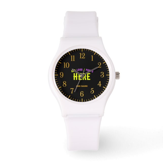 STYLISH MODERN CUSTOMIZABLE WHITE VERIFIED BRANDED WATCH (Front)