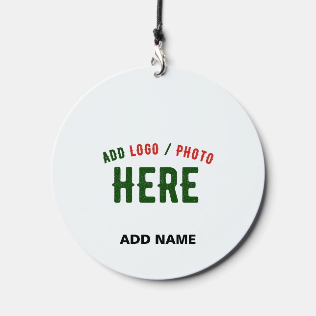 STYLISH MODERN CUSTOMIZABLE WHITE VERIFIED BRANDED WIND CHIME  (Front)