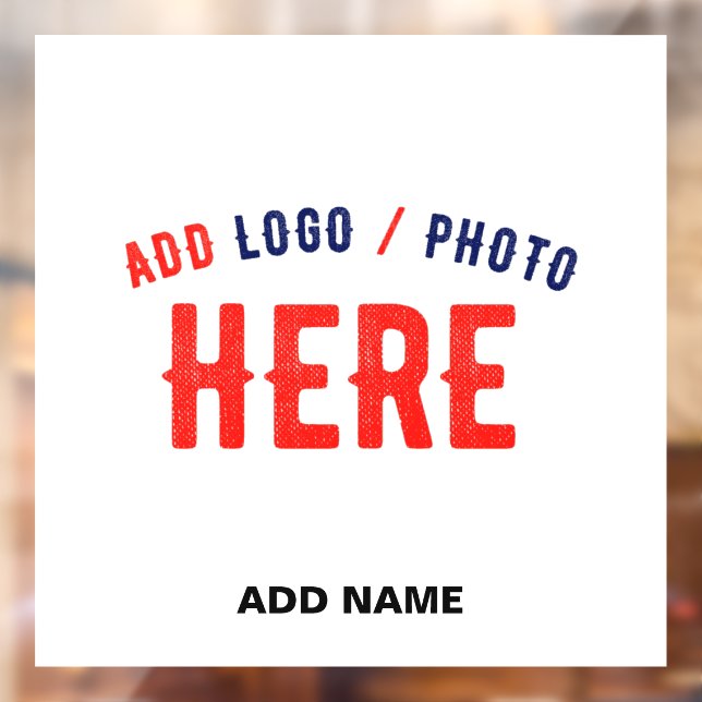 STYLISH MODERN CUSTOMIZABLE WHITE VERIFIED BRANDED WINDOW CLING (Sheet 2)