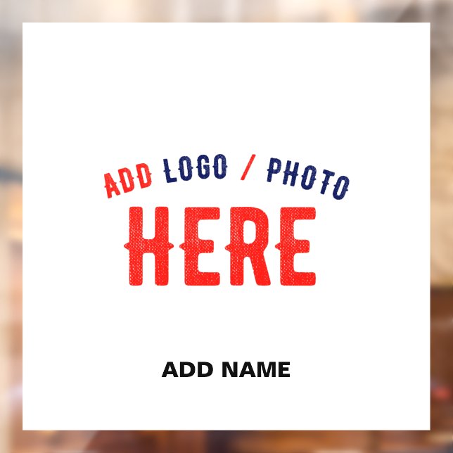 STYLISH MODERN CUSTOMIZABLE WHITE VERIFIED BRANDED WINDOW CLING (Sheet 2)