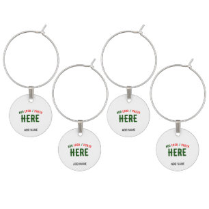 STYLISH MODERN CUSTOMIZABLE WHITE VERIFIED BRANDED WINE CHARM