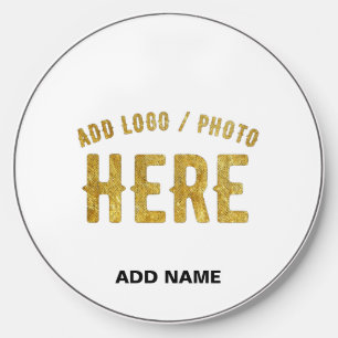 STYLISH MODERN CUSTOMIZABLE WHITE VERIFIED BRANDED WIRELESS CHARGER 