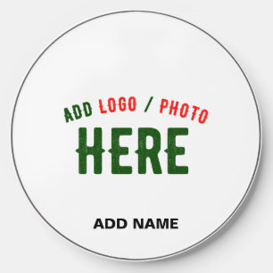 STYLISH MODERN CUSTOMIZABLE WHITE VERIFIED BRANDED WIRELESS CHARGER 