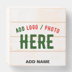 STYLISH MODERN CUSTOMIZABLE WHITE VERIFIED BRANDED WOODEN BOX SIGN