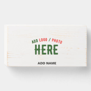 STYLISH MODERN CUSTOMIZABLE WHITE VERIFIED BRANDED WOODEN BOX SIGN