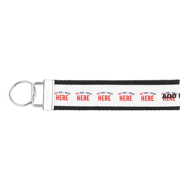 STYLISH MODERN CUSTOMIZABLE WHITE VERIFIED BRANDED WRIST KEYCHAIN (Keys on Left)