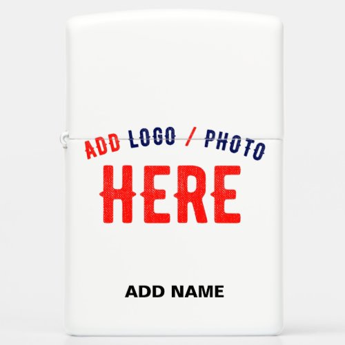 STYLISH MODERN CUSTOMIZABLE WHITE VERIFIED BRANDED ZIPPO LIGHTER