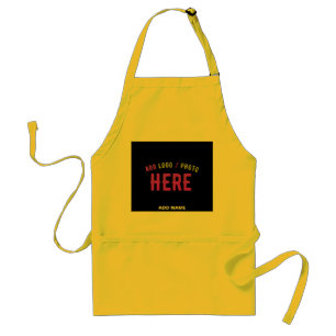 STYLISH MODERN CUSTOMIZABLE YELLOW VERIFIED BRAND ADULT APRON