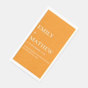 STYLISH MODERN CUSTOMIZED ELEGANT CLASSIC WEDDING  PAPER GUEST TOWELS