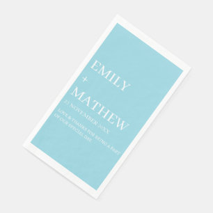 STYLISH MODERN CUSTOMIZED ELEGANT CLASSIC WEDDING  PAPER GUEST TOWELS
