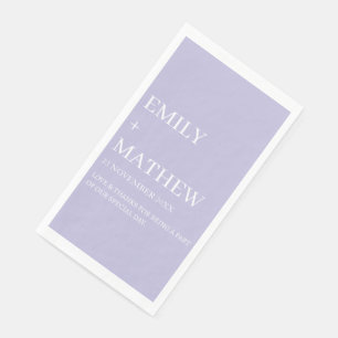 STYLISH MODERN CUSTOMIZED ELEGANT CLASSIC WEDDING  PAPER GUEST TOWELS