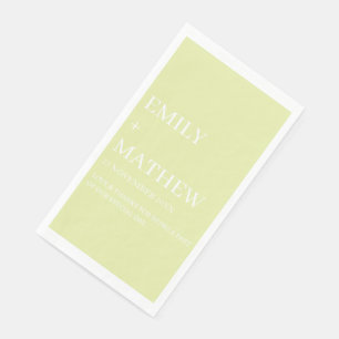STYLISH MODERN CUSTOMIZED ELEGANT CLASSIC WEDDING  PAPER GUEST TOWELS
