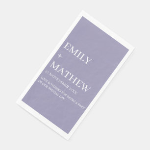 STYLISH MODERN CUSTOMIZED ELEGANT CLASSIC WEDDING  PAPER GUEST TOWELS