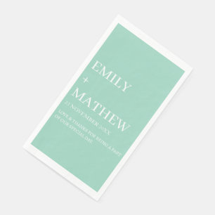 STYLISH MODERN CUSTOMIZED ELEGANT CLASSIC WEDDING  PAPER GUEST TOWELS